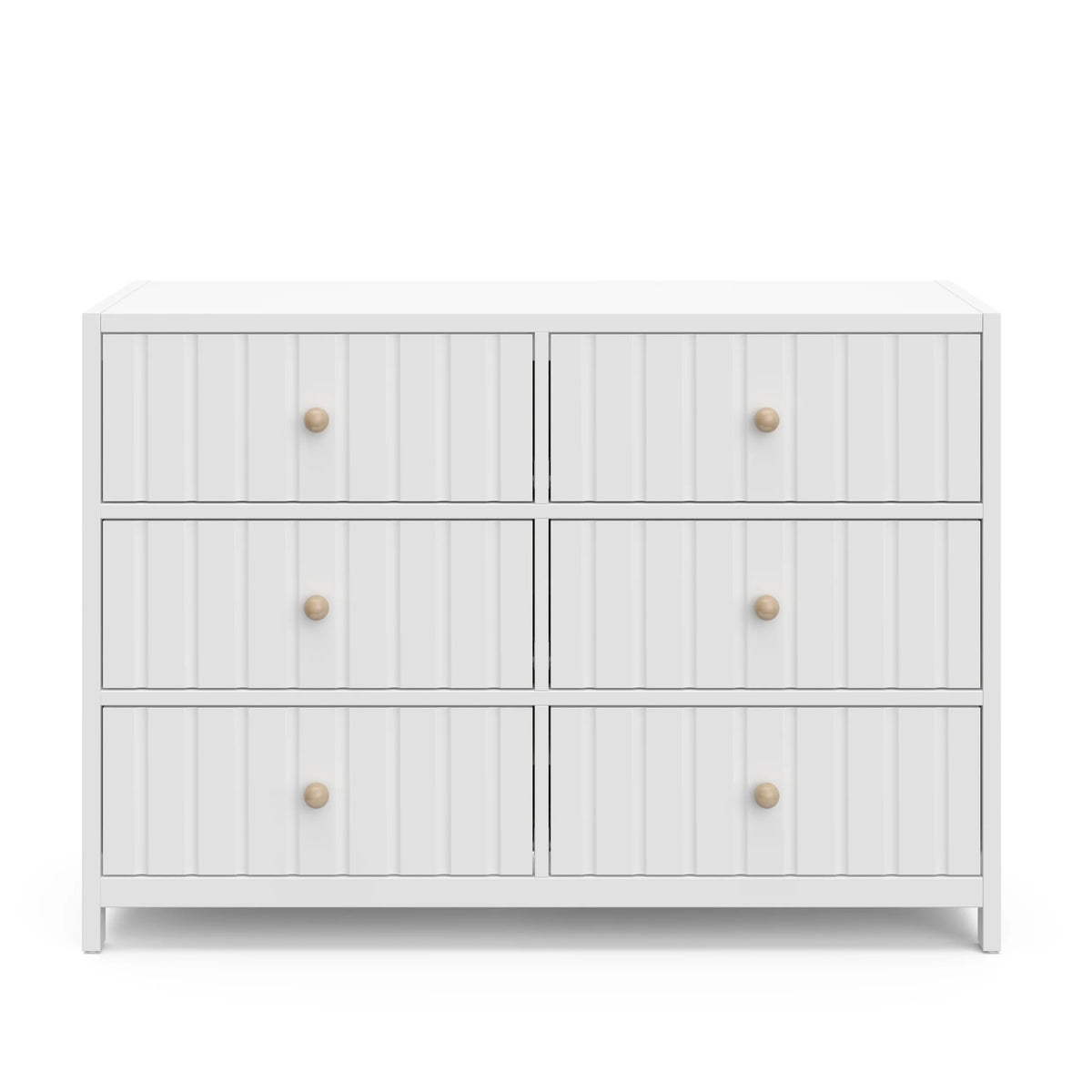 Graco Teddi 6 Drawer Nursery Double Dresser, White
