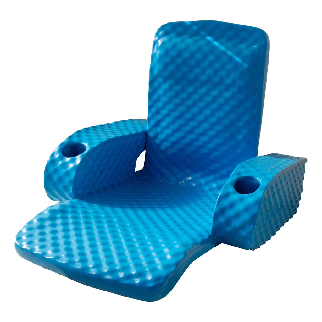 TRC Recreation Baja Folding Armchair Swimming Pool Float, Tropical Teal