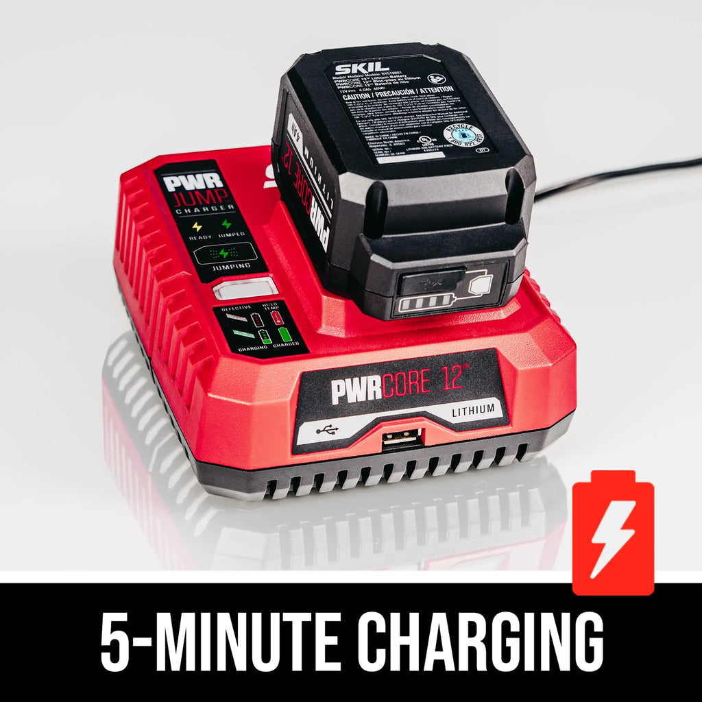 SKIL PWR CORE 20? Brushless 20-Volt 6-1/2'' Circular saw Kit with with 4.0 Ah Lithium Battery and PWR JUMP? Charger