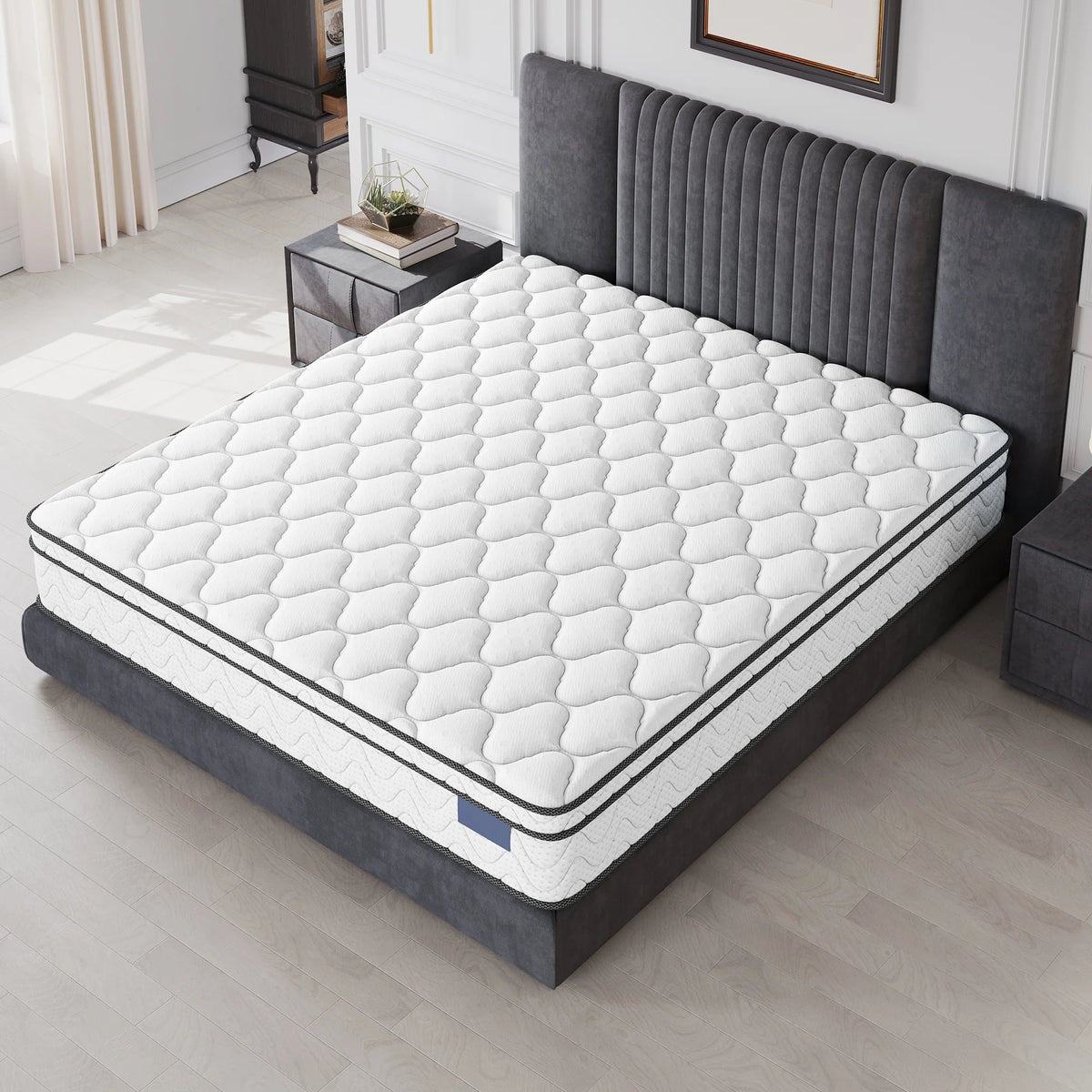 9 Inch Twin-XL Mattress, CertiPUR-US Certified Memory Foam Hybrid Mattress in a Box, Medium Firm Bed Mattress for Kids, Teens & Adults, Neche Single Mattress with Pressure Relief & Support