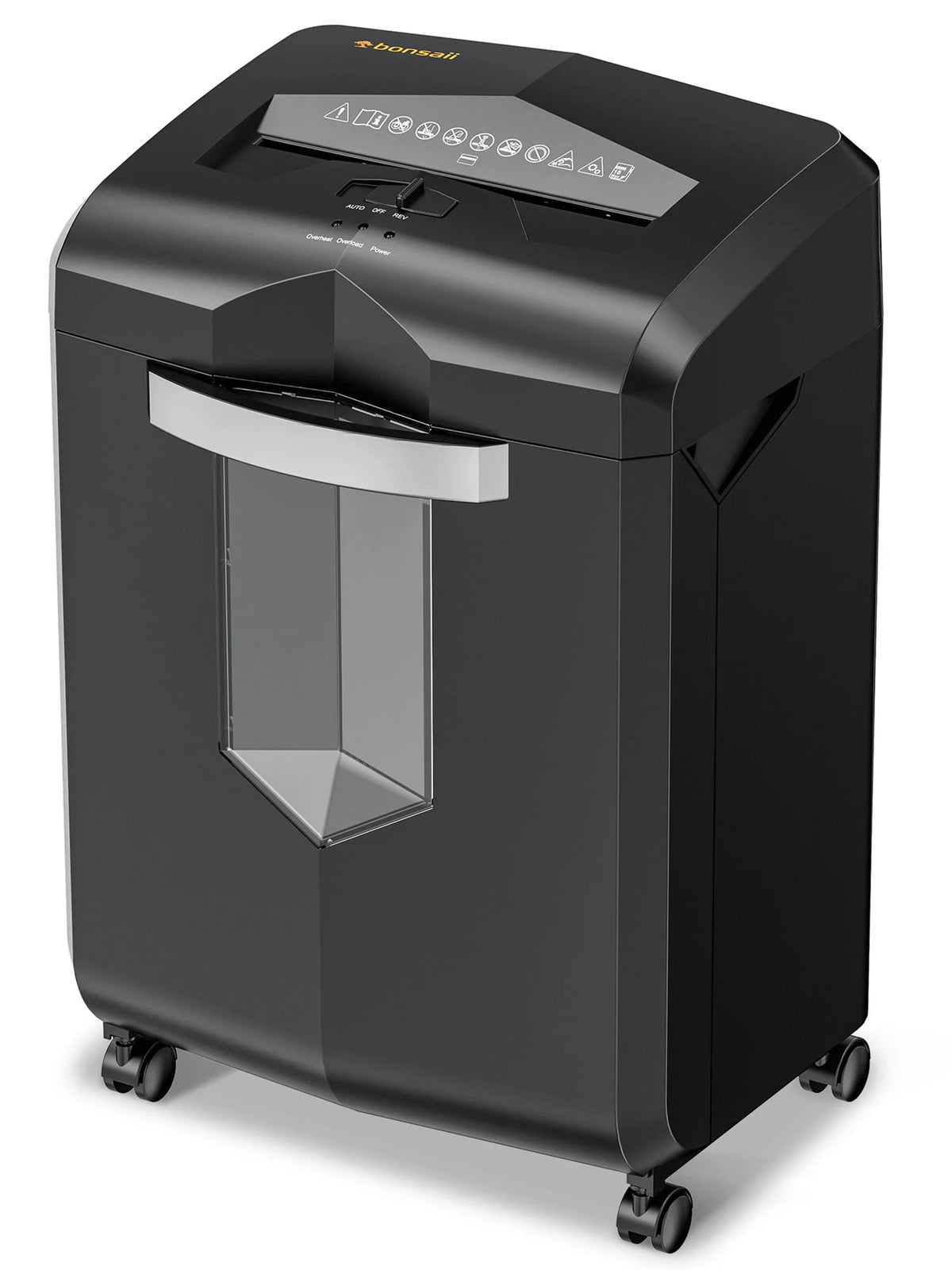 Bonsaii Paper Shredder 18-Sheet Cross-Cut Shredder for Home Office with Wastebasket