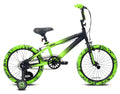 Bicycles 18" Madd Gear MG18 BMX Boy's Bike, Black and Green
