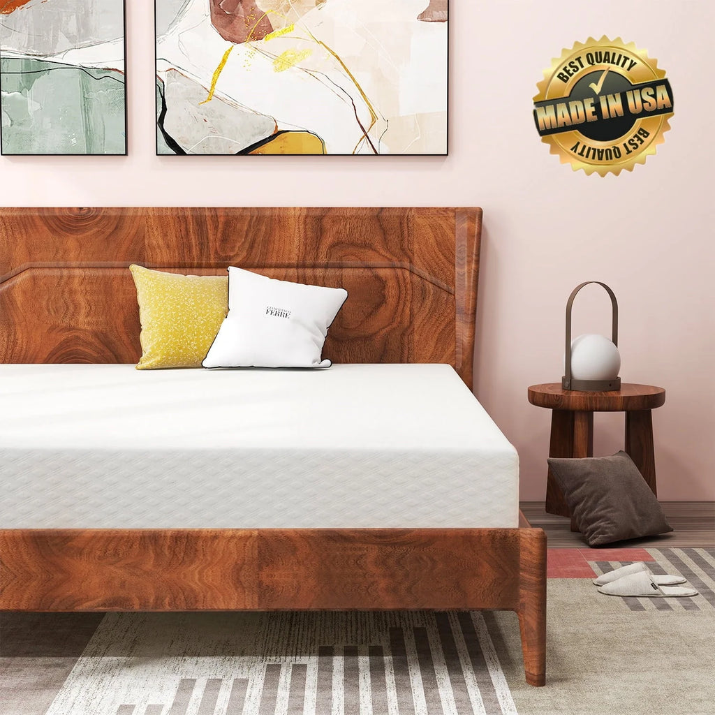 Mattress, 8" Gel Memory Foam Mattress with Removable Cover Mattress in a Box Medium Firm Mattress