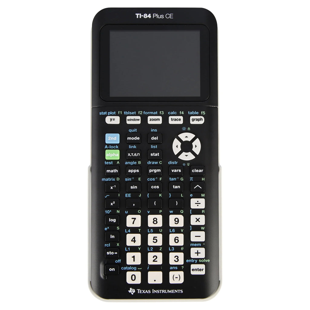 Texas Instruments Ti-84 Plus CE Graphing Calculator, Black, 7.5 inch