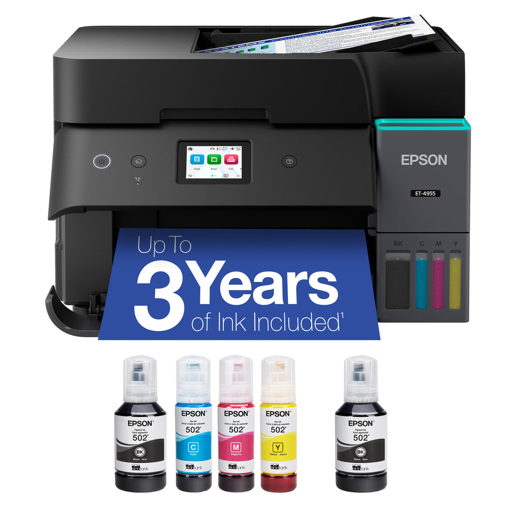 Epson EcoTank ET-4955 Wireless All-in-One Color Supertank Printer