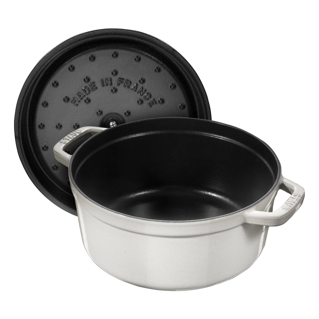 Staub Cast Iron 7-qt Round Cocotte - Grenadine