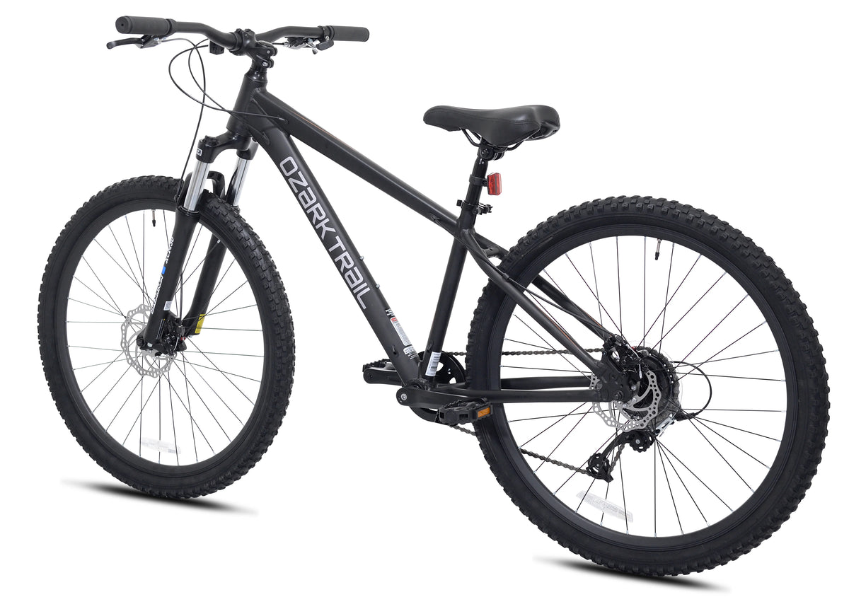 Ozark Trail 27.5" Vibe Mountain Bicycle, Small Frame, Fits Riders 5'0" - 5'6", Black, Adult, Unisex