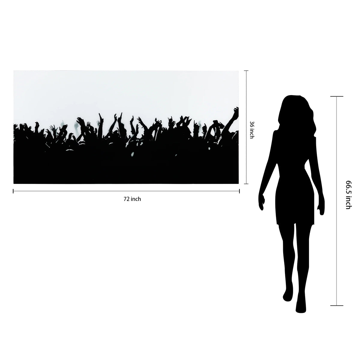 Empire Art Direct Blue Splash Frameless Free Floating Tempered Glass Panel Graphic Wall Art, 72" x 36", Ready to Hang