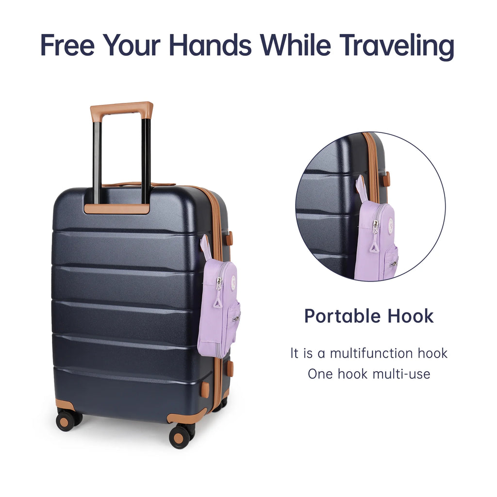 Carry On Luggage 22 x 14 x 9 Airline Approved Lightweight Hardside Spinner Luggage with TSA Lock and Laptop Compartment, Beige, CY2431