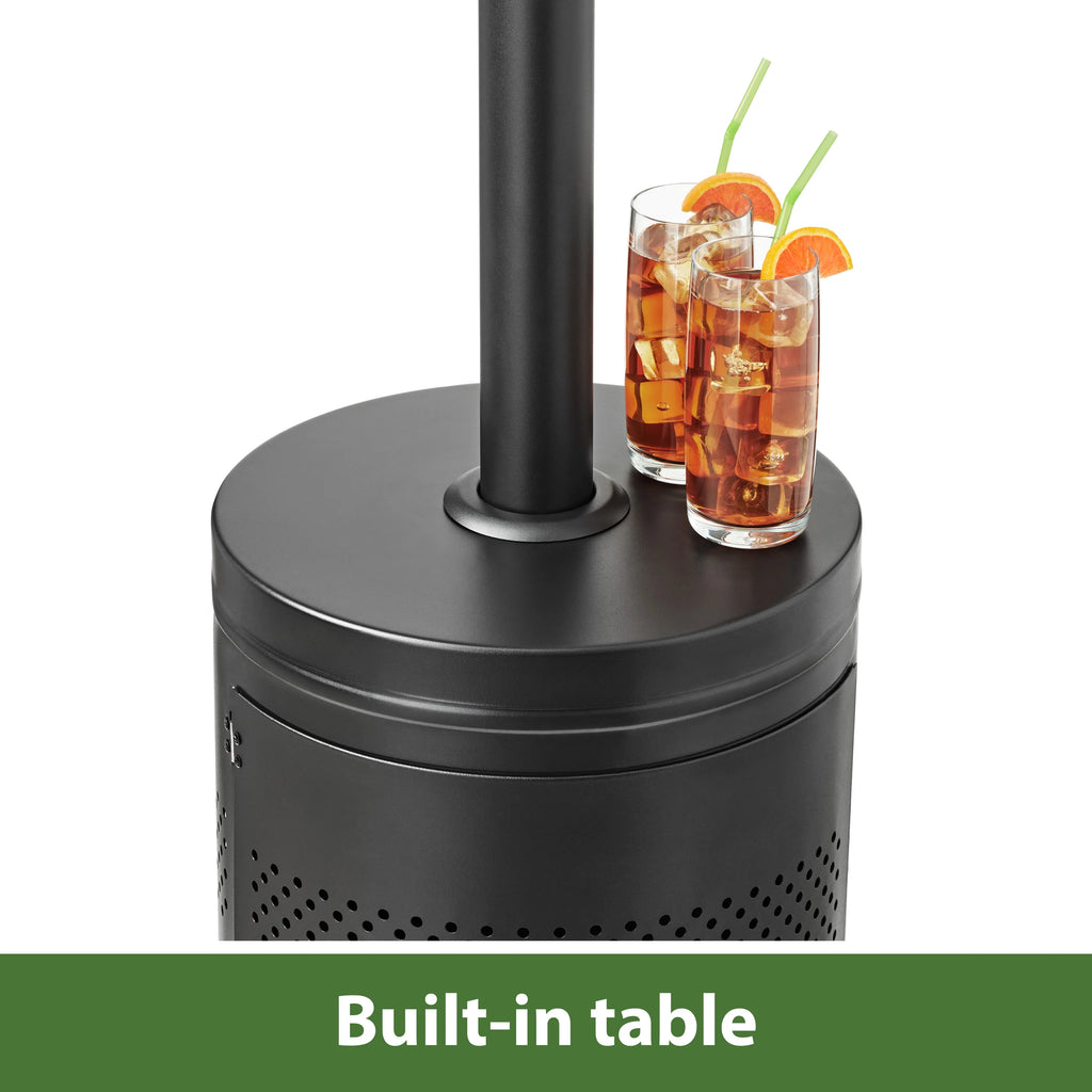 Mainstays 48,000 BTU Freestanding Metal Propane Patio Heater, Black