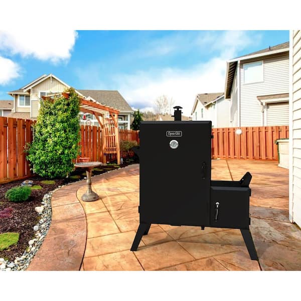 Vertical Wide Body Offset Charcoal Smoker