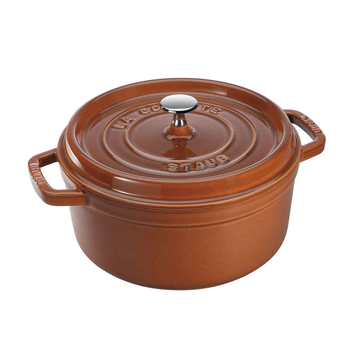 Staub Cast Iron 4-qt Round Cocotte - Matte Black
