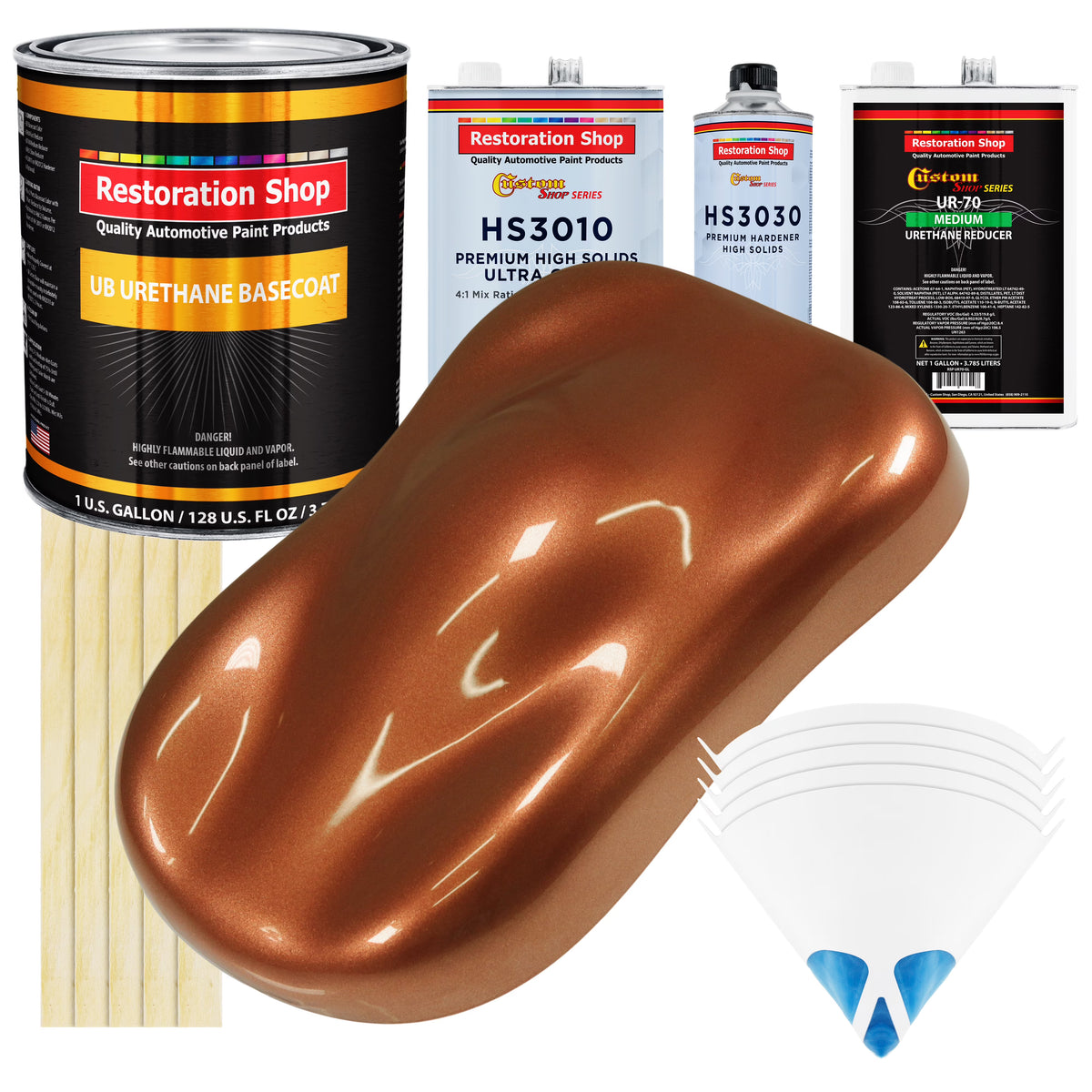 Firemist Copper Premium Gallon Kit URETHANE BASECOAT Car Auto Paint Kit