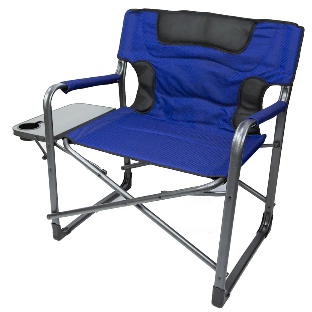 Ozark Trail Camping Director Chair XXL, Blue, Adult, 10lbs