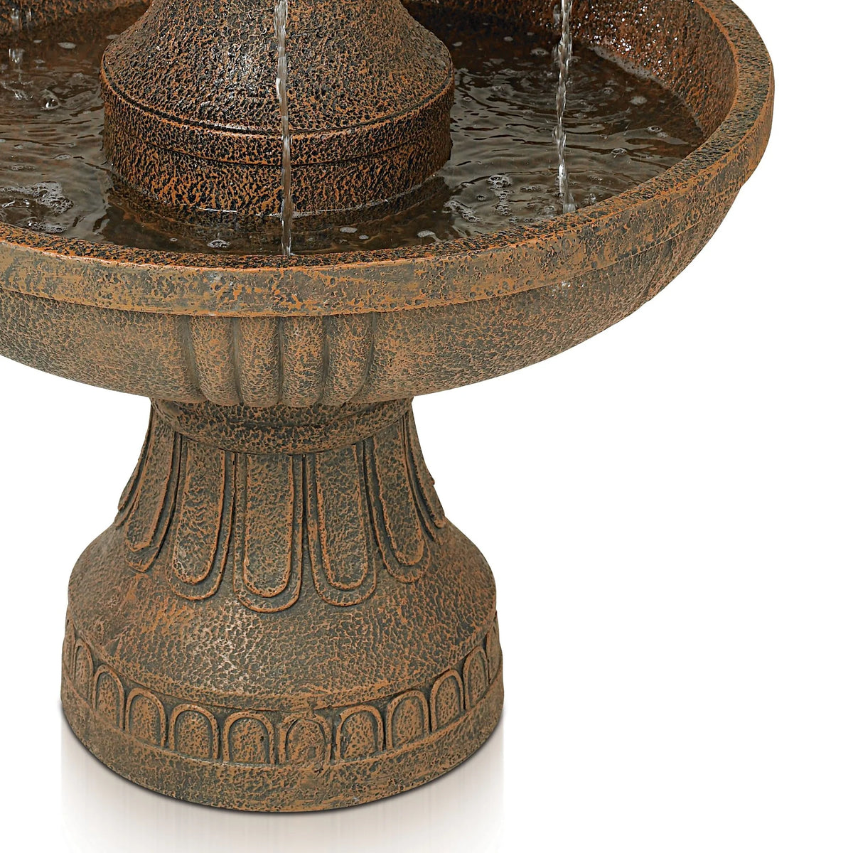 Ravenna 43" High Large Italian Indoor Outdoor Decor Faux Stone Floor Fountain Waterfall Outside Garden Patio