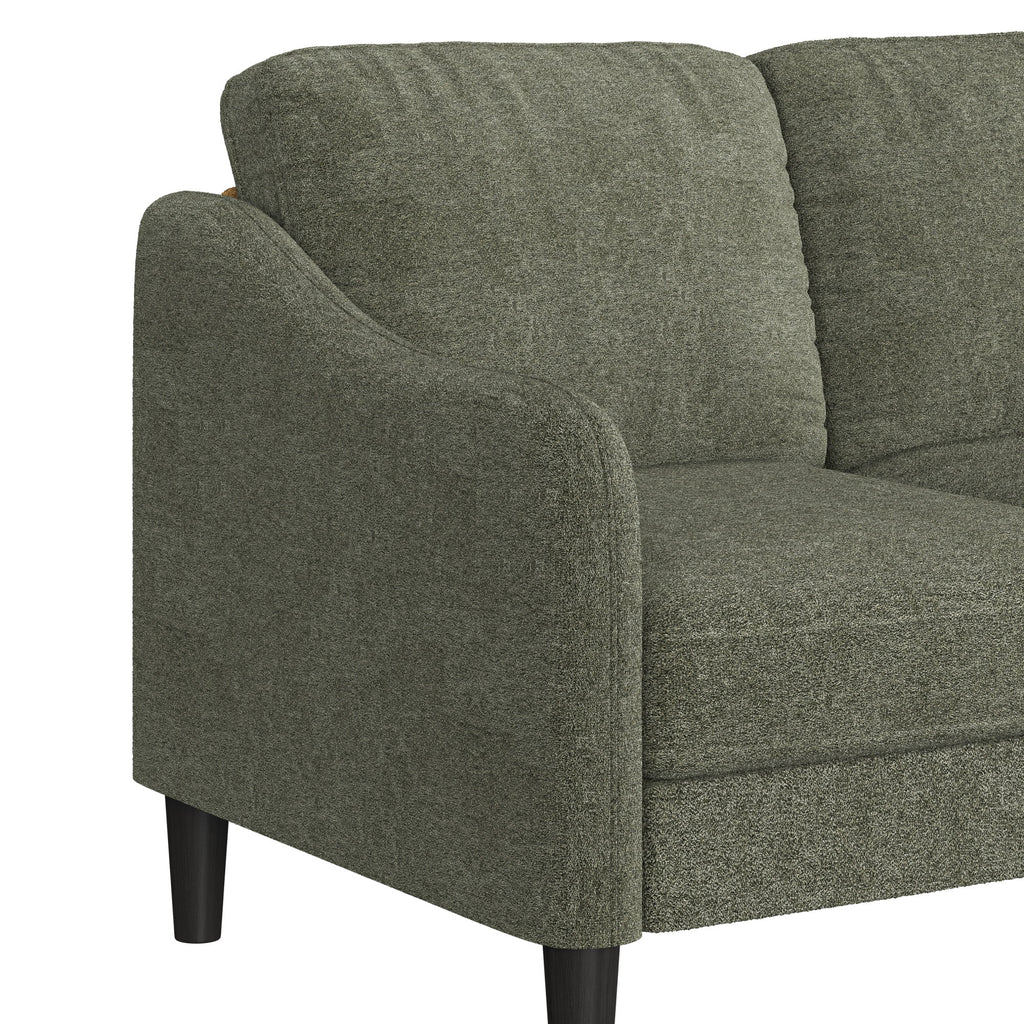 Mainstays Westley Swoop Arm Sofa, Burnt Orange
