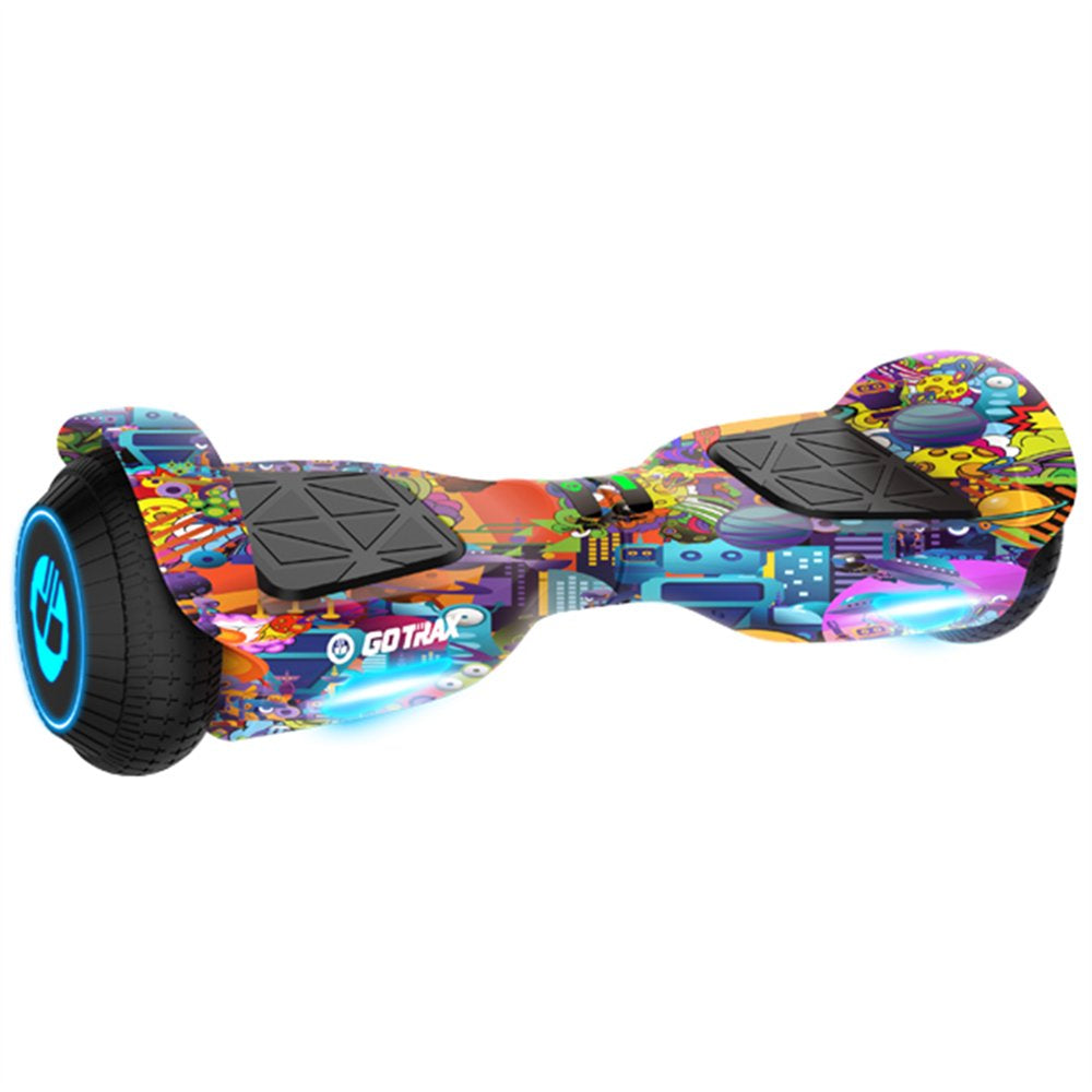 Gotrax EDGE Hoverboard, 6.5′′ LED Tires, 6.2mph, Dual 200W Motors, Self-Balancing Scooter for Kids & Adults