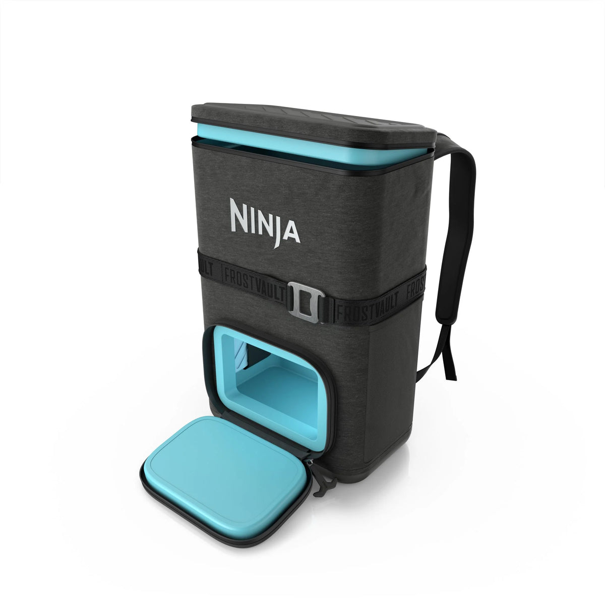 Ninja Outdoor FrostVault Go 24-Can Soft Cooler with Cold Dry Zone, Lakeshore Blue - FF124NV