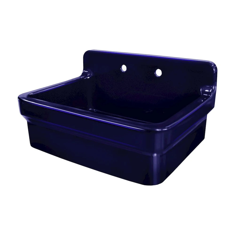 Whitehaus Old Fashioned Country Fireclay Utility Sink with High Backsplash