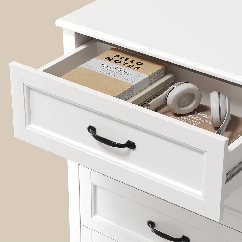 Dresser for Bedroom, Lofka 6-Drawer Wood Dresser with Anti-Tip Safety for Closet| Living Room