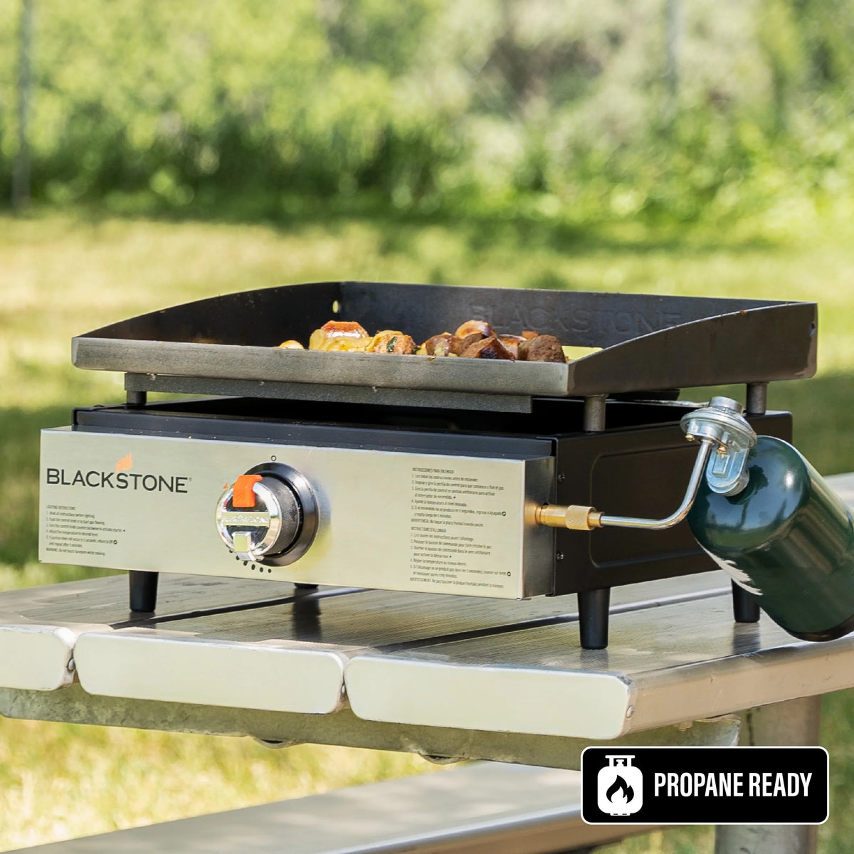 Blackstone 17 Original Tabletop Griddle with Stainless Steel Front Panel