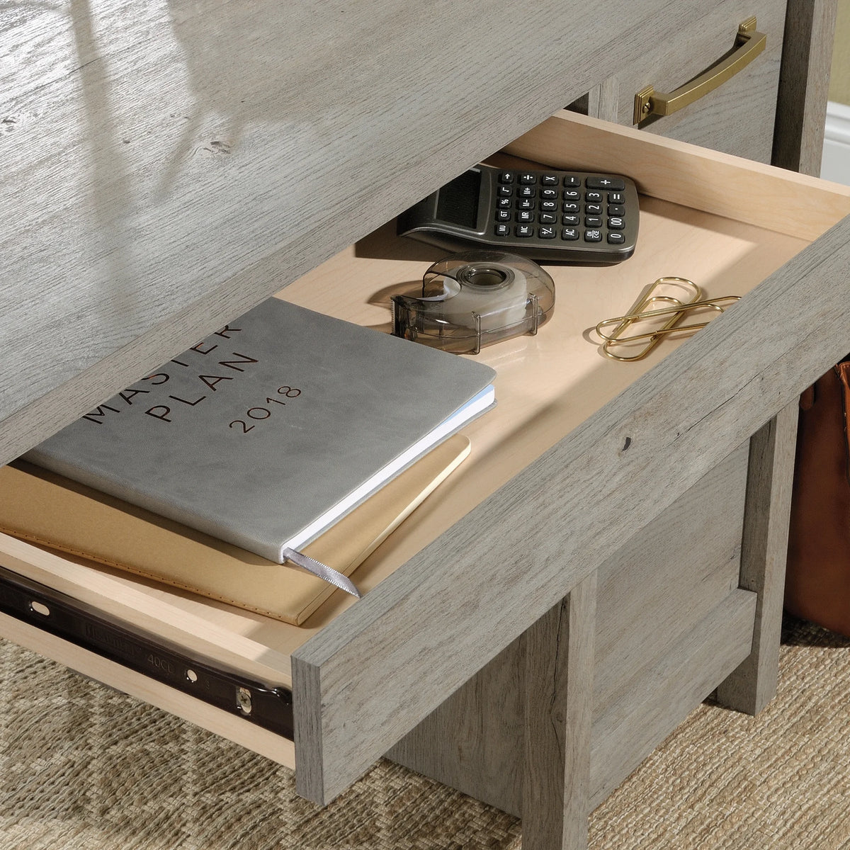 Sauder Cannery Bridge Computer Desk, Sindoori Mango Finish