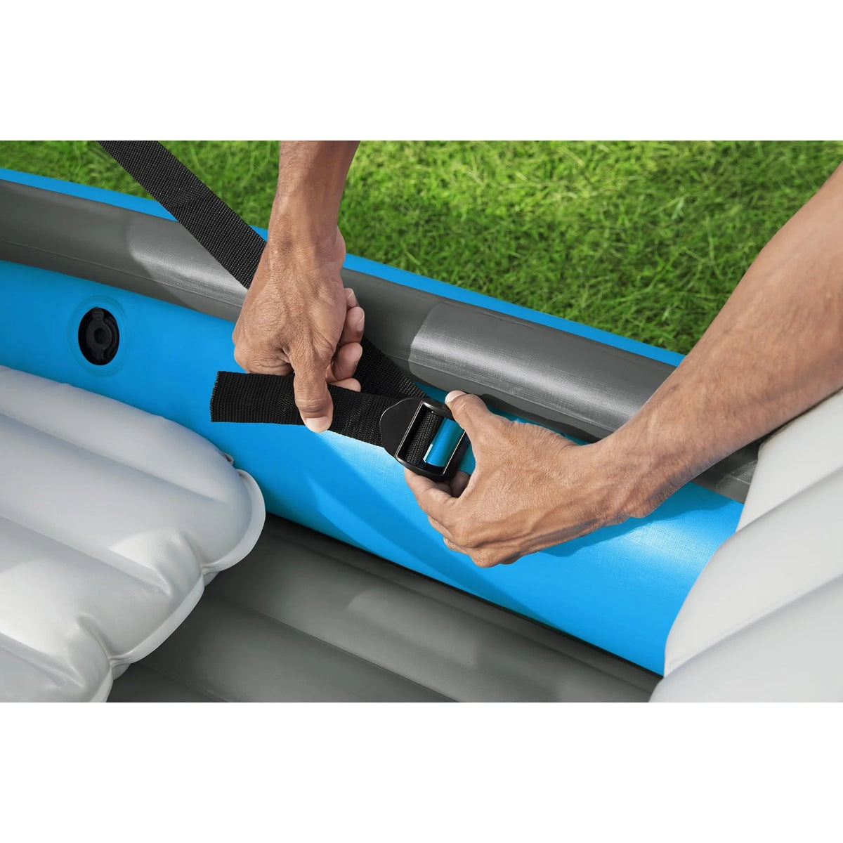 Hydro-Force Cove Champion X2 Inflatable Kayak - Two-Person Kayak Set (10’10” Long)