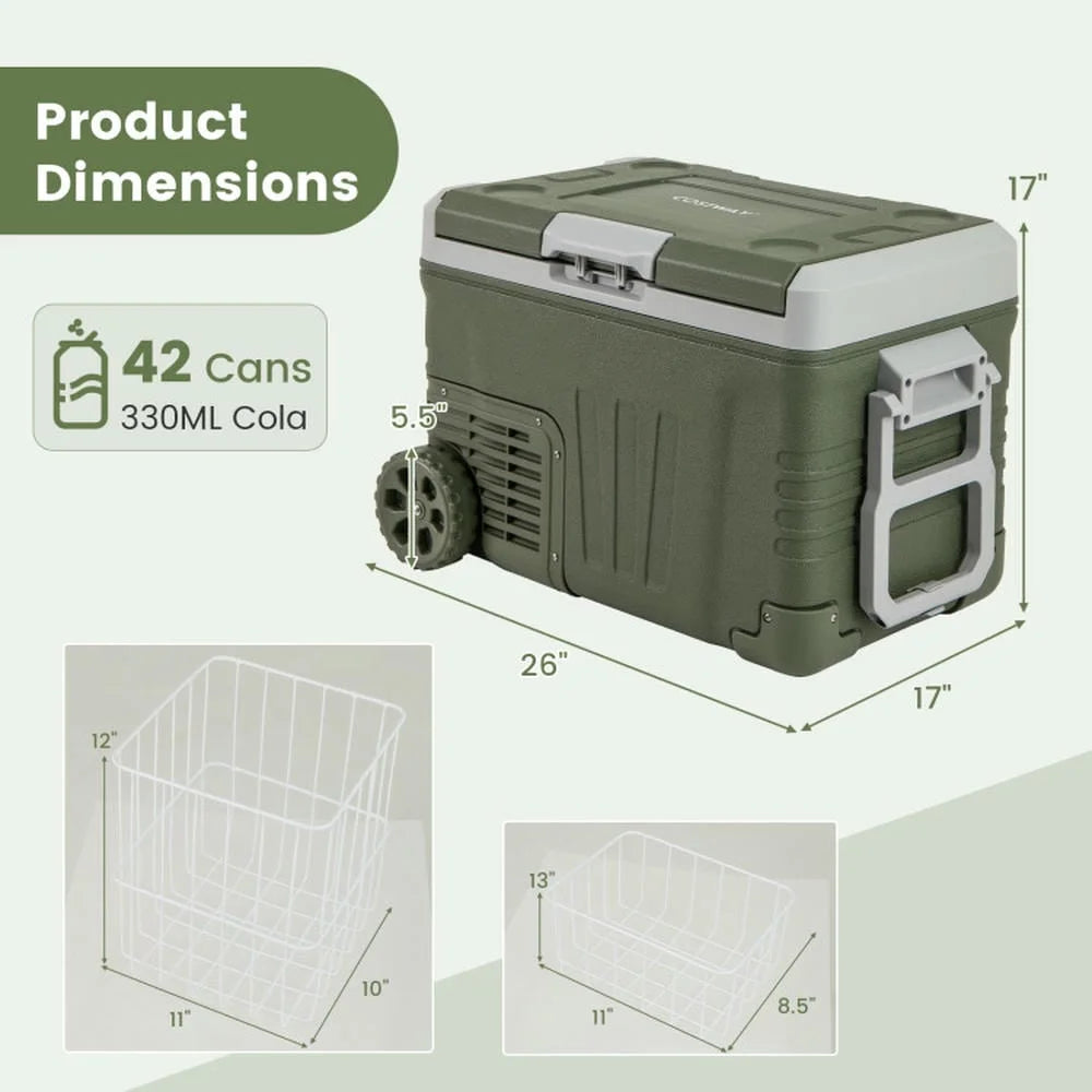 Barara King Cooler, Car Fridge, Portable Outdoor Cooler,12 Volt Car Refrigerator Portable Car Fridge with Adjustable Range-35L