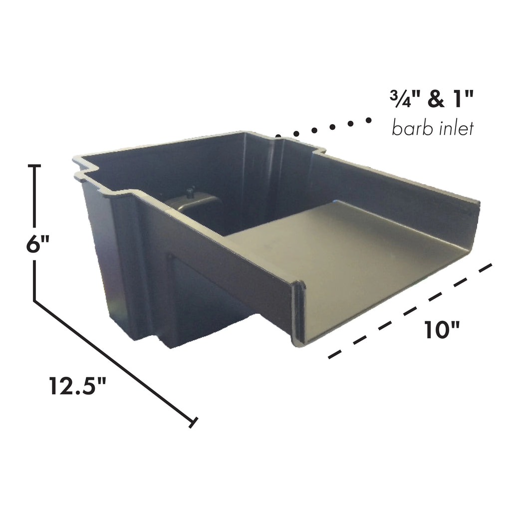 Half Off Ponds 10 in Waterfall Spillway Kit with 500 GPH Pump, Waterfall Box, Filter Media, and Tubing for Ponds up to 1,000 Gallons