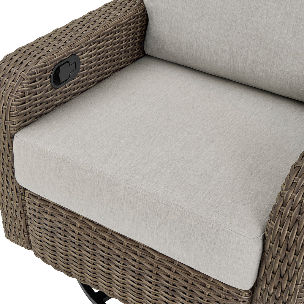 Thomasville Elko 3-piece Outdoor Swivel Glider Recliner Set