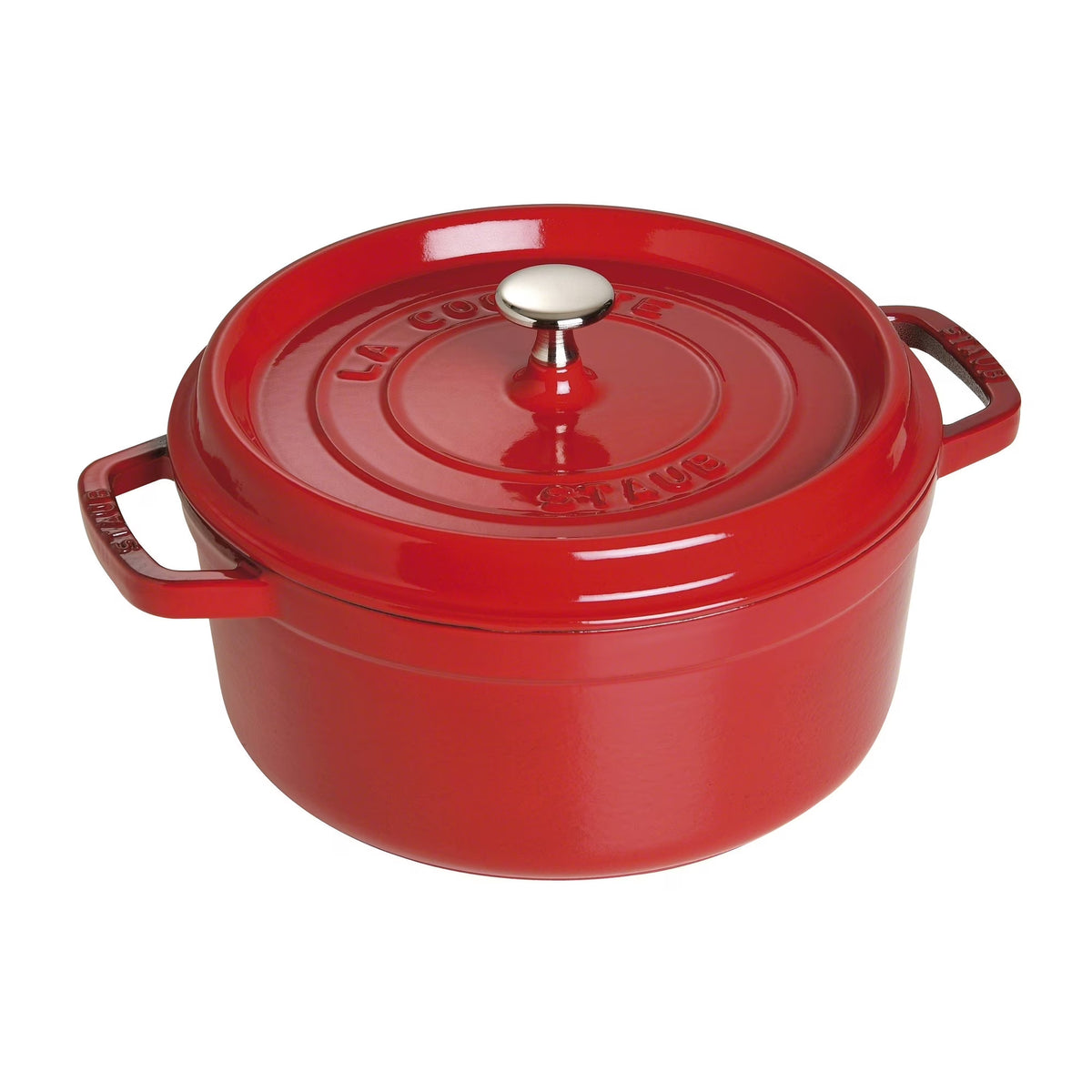 Staub Cast Iron 4-qt Round Cocotte - Matte Black