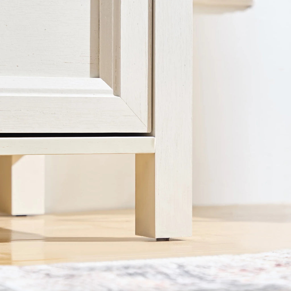 HIUU Farmhouse 8 Drawers Dresser,54 Inch Wide Rustic Wood Dressers & Chest of Drawers for Living Room, Bedroom, Hallway, Closet, Office, Antique White