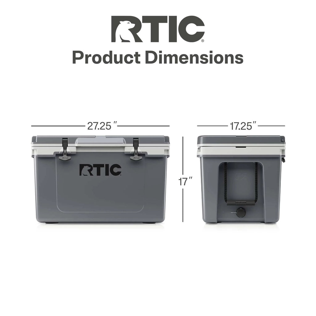 RTIC 52 QT Ultra-Light Hard-Sided Ice Chest Cooler, Fits 76 Cans, Trailblazer