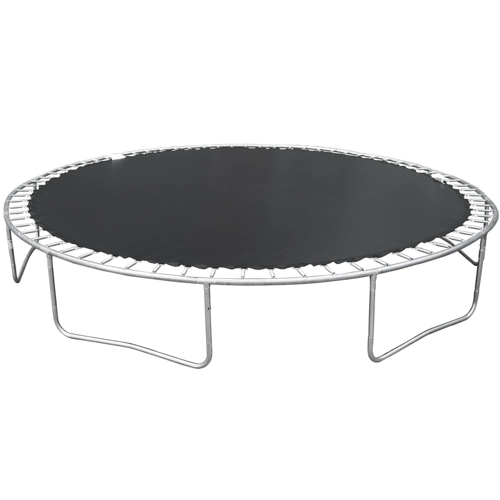 14FT Outdoor Trampoline with Safety Enclosure, Steel Tube Frame, Ladder & Secure Net - Heavy Duty, Blue