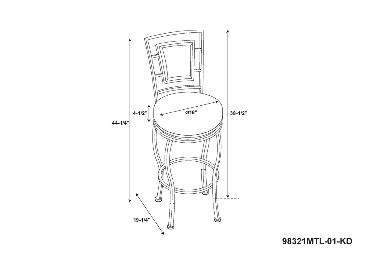 Linon Nora 3-Piece Swivel Bar Stool Set, 24"-30" Adjustable Seat Height, Dark Brown Finish with Dark Brown Vinyl Fabric