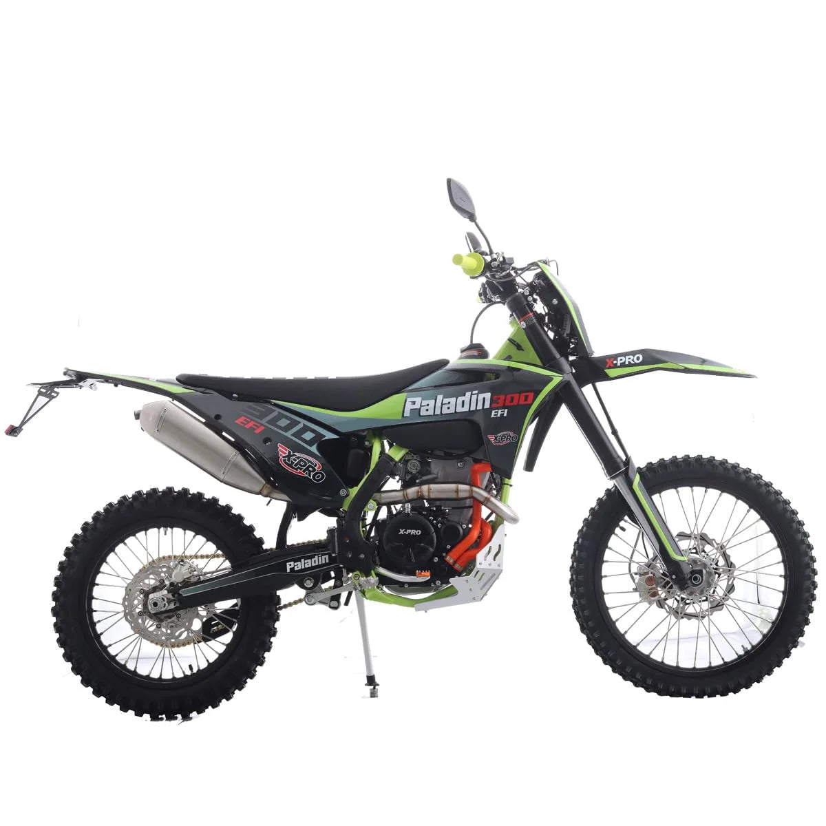 X-Pro Paladin 300 EFI Dirt Bike with 6-Speed Manual Transmission and Balance Shaft and Dual Overhead Camshaft (DOHC) with Four Valves Engine, Electric Start! Big 21"/18" Wheels!