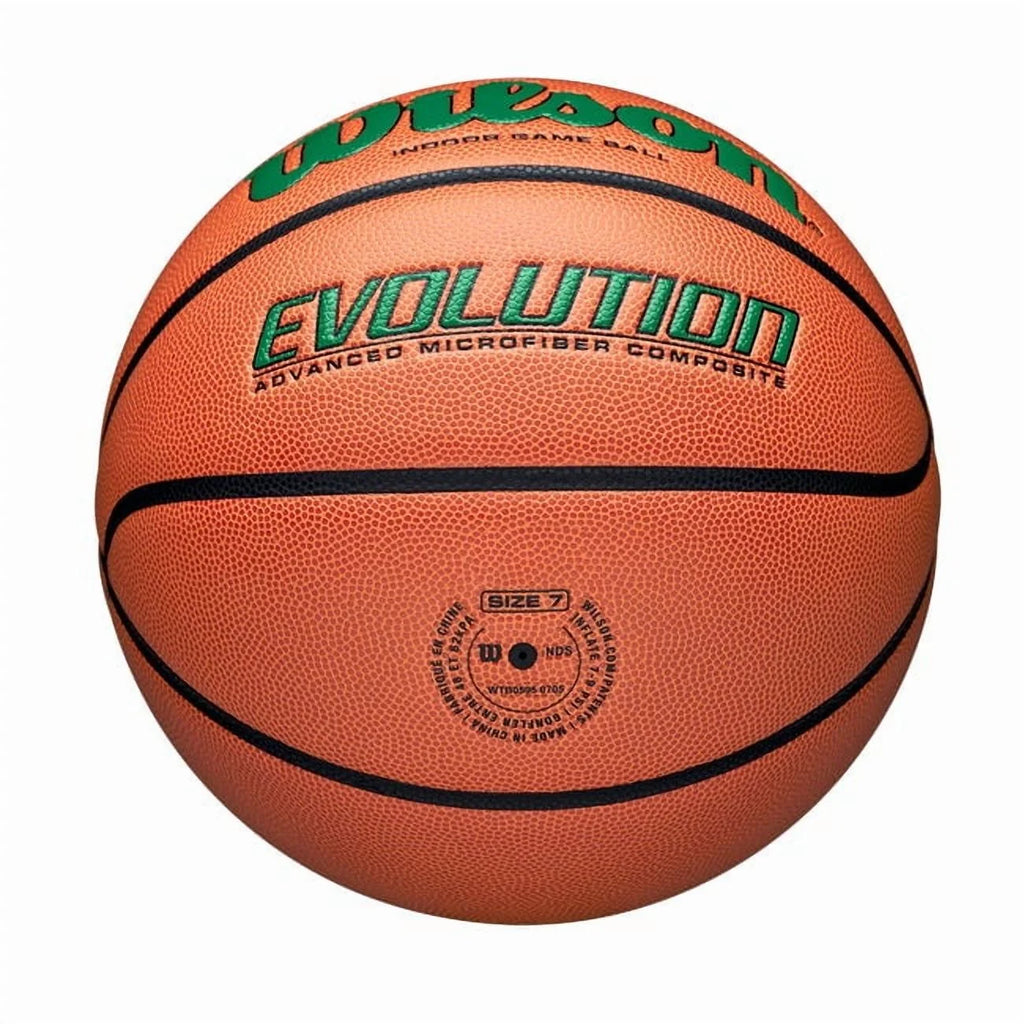 Wilson Evolution Baloncesto de Juego Interior - Negro, Talla 7 - 29,5"