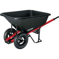 TRUPER HERRAMIENTAS 8 cu ft / 300 lb Capacity Duas Poly Wheelbarrow with Wood Handle