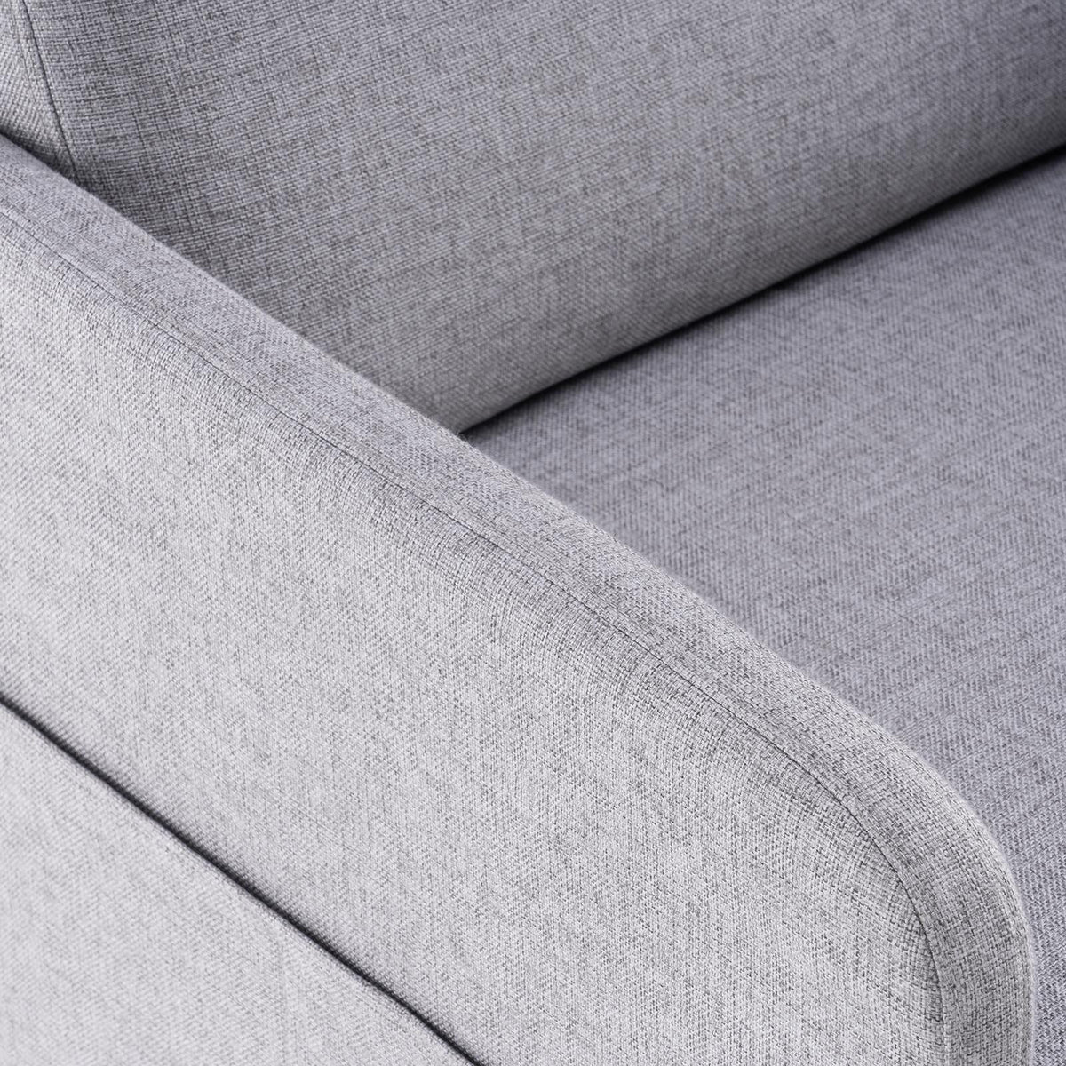 Ktaxon Fabric Accent Chair, Reading Armchair with Removable Cushion, Single Sofa with Extra Seat Depth for Living Room Bedroom Black