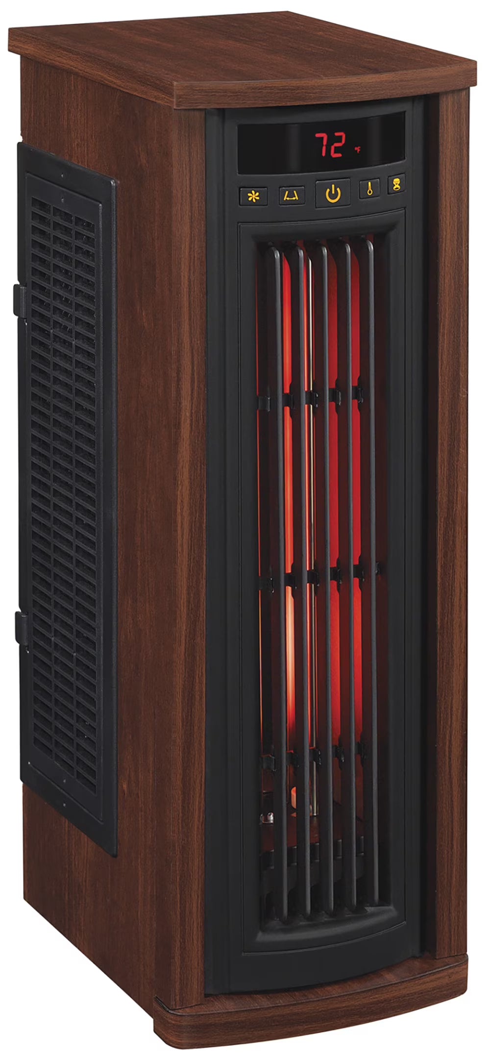 Duraflame Portable Electric Infrared Quartz Oscillating Tower Heater, Cherry