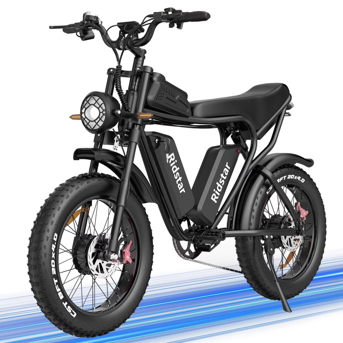1500W MTB Electric Bicycle 48V 20Ah Removable Battery E-Bike Electric Bike for Adults 20" Fat Tire Electric Motorcycle, Shimano 7 speed Full Suspension Mountain Bike UL2849