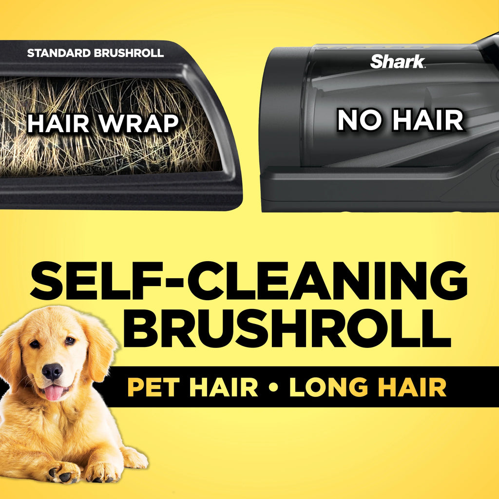 Shark UltraLight Pet Pro Corded Stick, PowerFins and Self-Cleaning Brushroll, HZ600, Cordless Stick Vacuum, Lightweight, Powerful Suction, Pet Hair, Hard Floor, Carpet, HEPA Filter