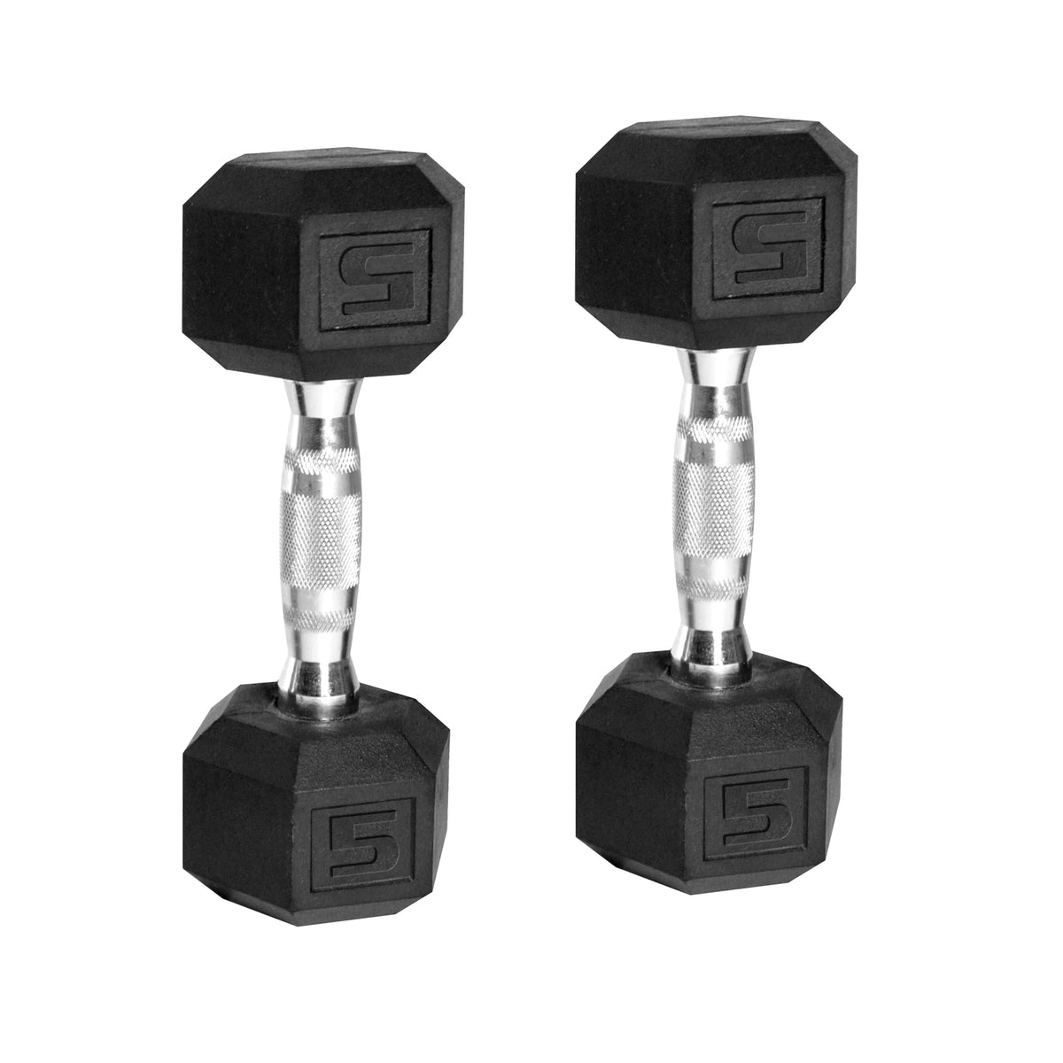 CAP 150lb Rubber Hex Dumbbell Set