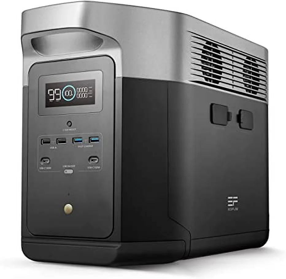 EcoFlow DELTA Max 2000 Portable Power Station 2016Wh Capacity,Solar Generator 2400W AC Output for Outdoor Camping,Home Backup,Emergency,RV,off-Grid