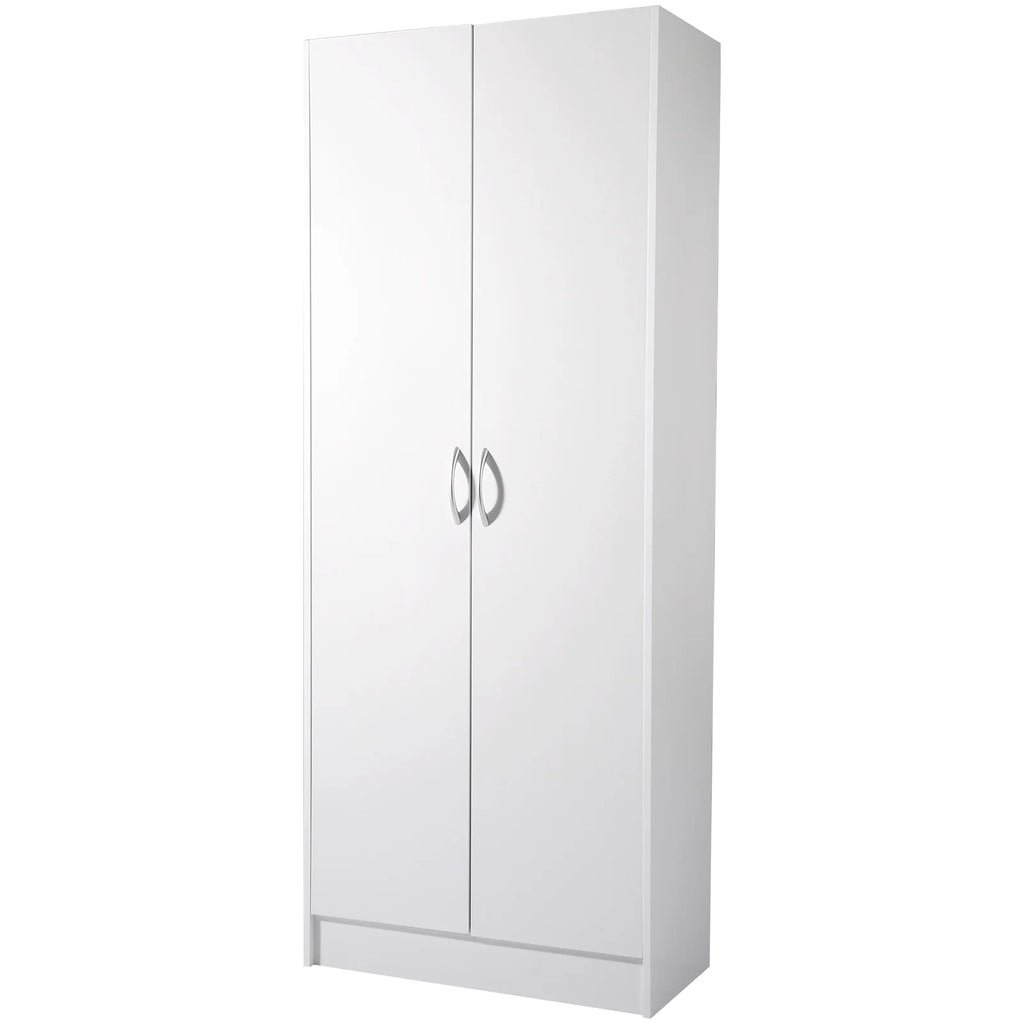 KFFKFF Kitchen Pantry Cabinet with Doors and Adjustable Shelves 24" x 12" x 60" Tall Food Pantry Storage Cabinet for Kitchen, Living Room and Dinning Room 110LB Loading