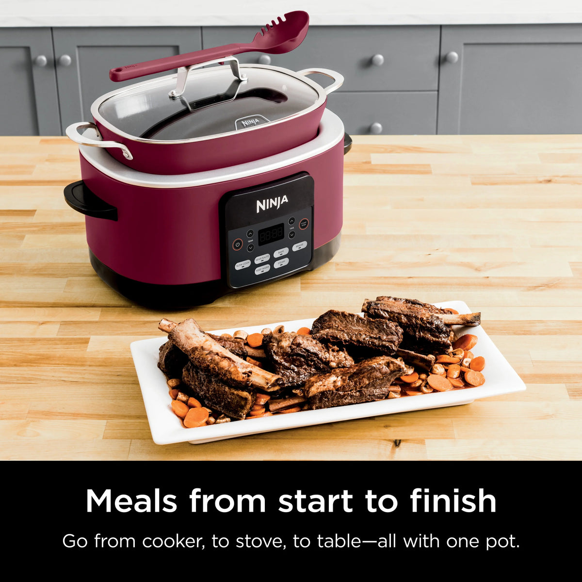 Ninja Foodi Possible Cooker 8.5qt Multi-Cooker, Cherry Tarte, MC1000WM