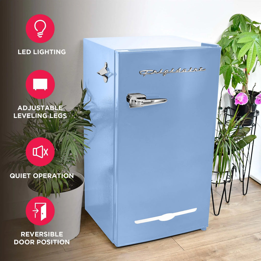Frigidaire EFR376-C-PINK 3.2-Cu.-Ft. 65-Watt Retro Bar Fridge with Side Bottle Opener (Pink)