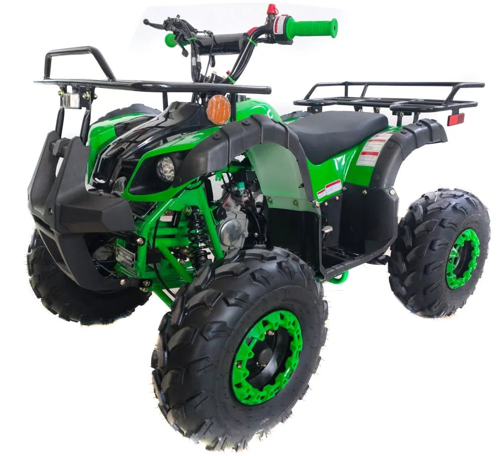 Supermach 125cc Gas ATV with Automatic Transmission and Reverse LED Headlights