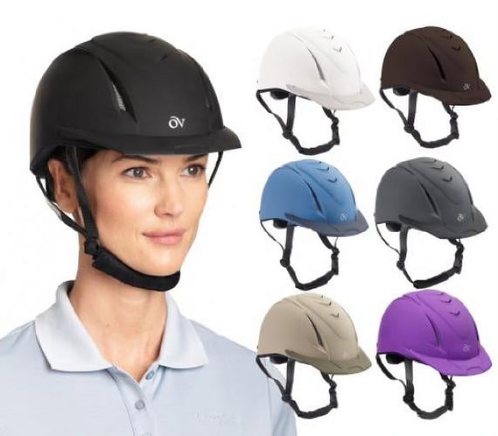 Ovation Deluxe Schooler Helmet Medium and Large, Black