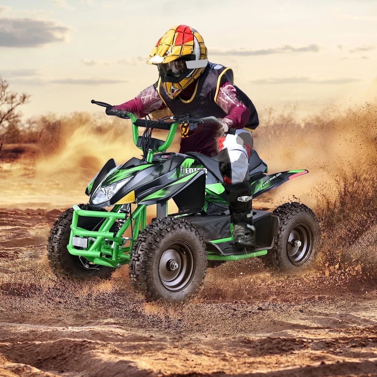 Aoemoe 500W Ride-On Racer 15mph Speed, 36V Battery, 45 60 Min Play, Blue
